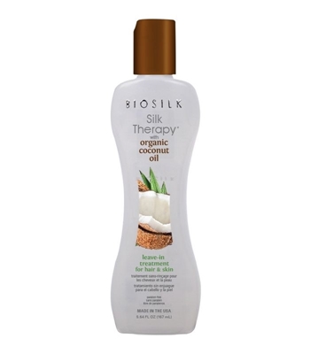 Picture of BIOSILK SILK THERAPY ORGANIC COCONUT OIL LEAVE-IN TREATMENT 167ML