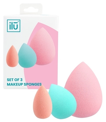 Picture of ILU 3-piece makeup sponge set