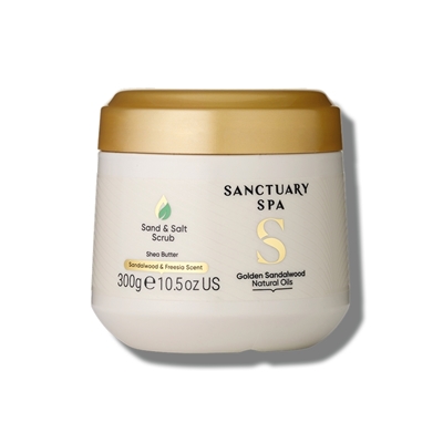 Picture of SANCTUARY SPA Golden Sandalwood Natural Oils Salt & Sand Scrub 300g