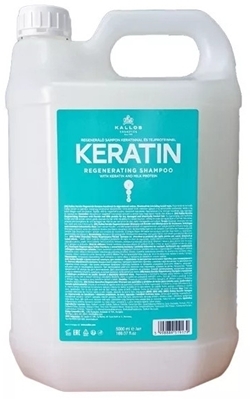 Picture of KALLOS KJMN KERATIN regenerating shampoo 5000ml reģenerējošs šampūns 5000ml регенерирующий шампунь 5000мл taastav šampoon 5000ml regeneruojantis šampūnas 5000ml
