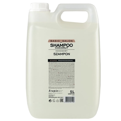 Picture of STAPIZ BASIC SALON coconut shampoo 5000ml kokosriekstu šampūns 5000ml шампунь с кокосом 5000мл kookosega šampoon 5000ml kokosų šampūnas 5000ml